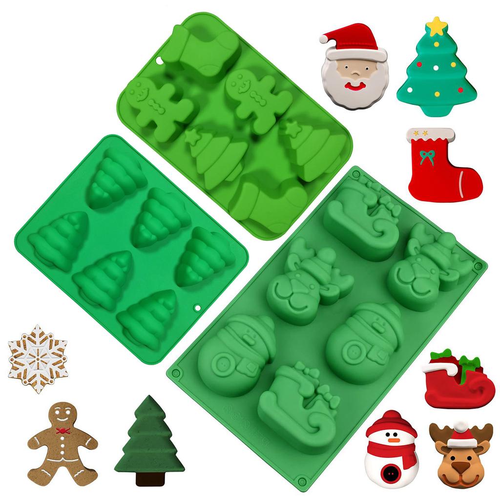 Christmas Silicone Cake Mold, DIY Christmas Tree Cake, Chocolate Cake Mold, Baking Tools