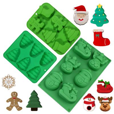 Weihnachten Silikon Kuchenform, DIY Weihnachtsbaum Kuchen, Schokoladenkuchenform, Backwerkzeuge