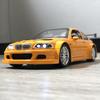 1:24 BMW M3 GTR E46 Performance Straßenrennsport Legierung Metall Druckguss Modellauto Heimdekoration & Computer Schreibtisch Feiertagsdekorationen