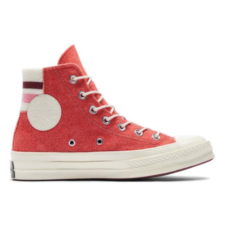 Converse Chuck Taylor All Star 1970s Comfortable and Versatile High-Top Canvas Unisex Red
