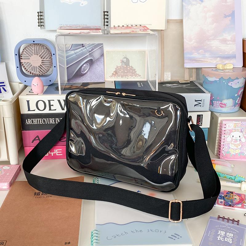 Female Ita Crossbody Bag Womens Oxford Transparent Messenger Bag Girls Cute-Lolita Shoulder Bags Teens Satchels Bag Outdoor Sac