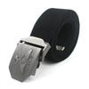 Men's Extra Thick Canvas Woven Belt, Polyester-Cotton Blend, Casual Style