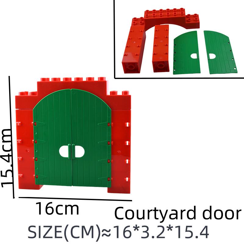 Große Bausteine Haus Zubehörteile Dach Fenster Wand Bauen Zusammenbauen Steine Lernspielzeug Für Kinder Geschenk