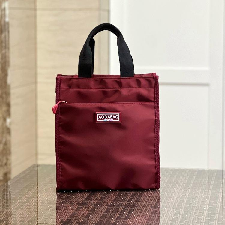 1Pc Portable Student Book Bags Tote Briefcase Travel Top-handle Bags for Women Oxford Handbag Work File Bag Carrying Mommy