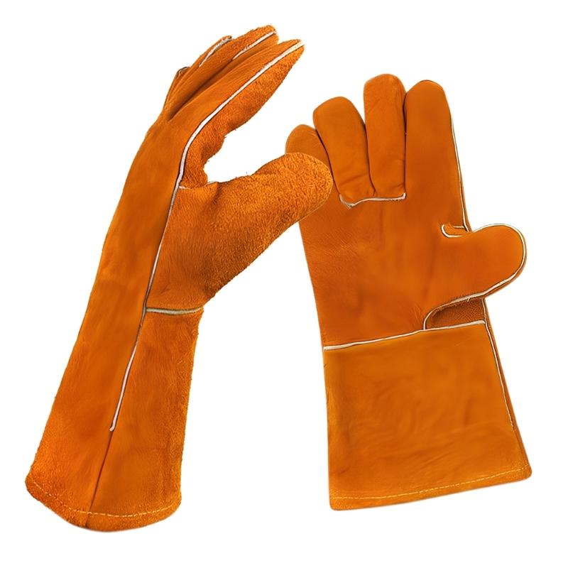 Premium Leather Welding Gloves Welding Protective Gloves For High Temperature Tasks And Industrial Safety 1