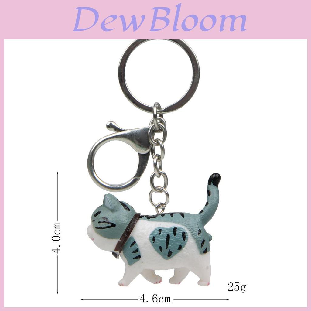 Cat Keychain Pvc Cute Animal Charm For Gift And Decoration