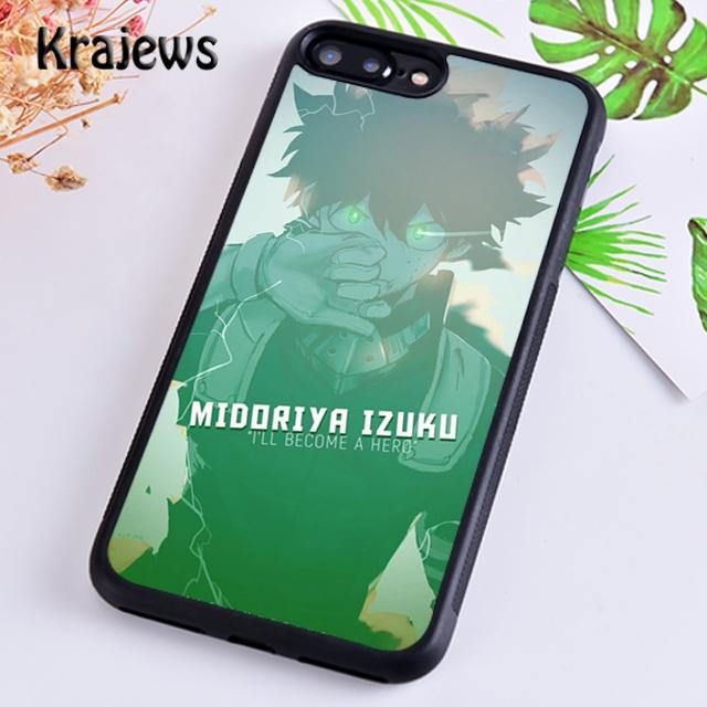 Krajews Boku No Hero Academia Midoriya Izuku Phone Case Cover For iPhone 14 5 6s 7 8 Plus XR XS 11 12 13 Pro Max Galaxy S21 S22