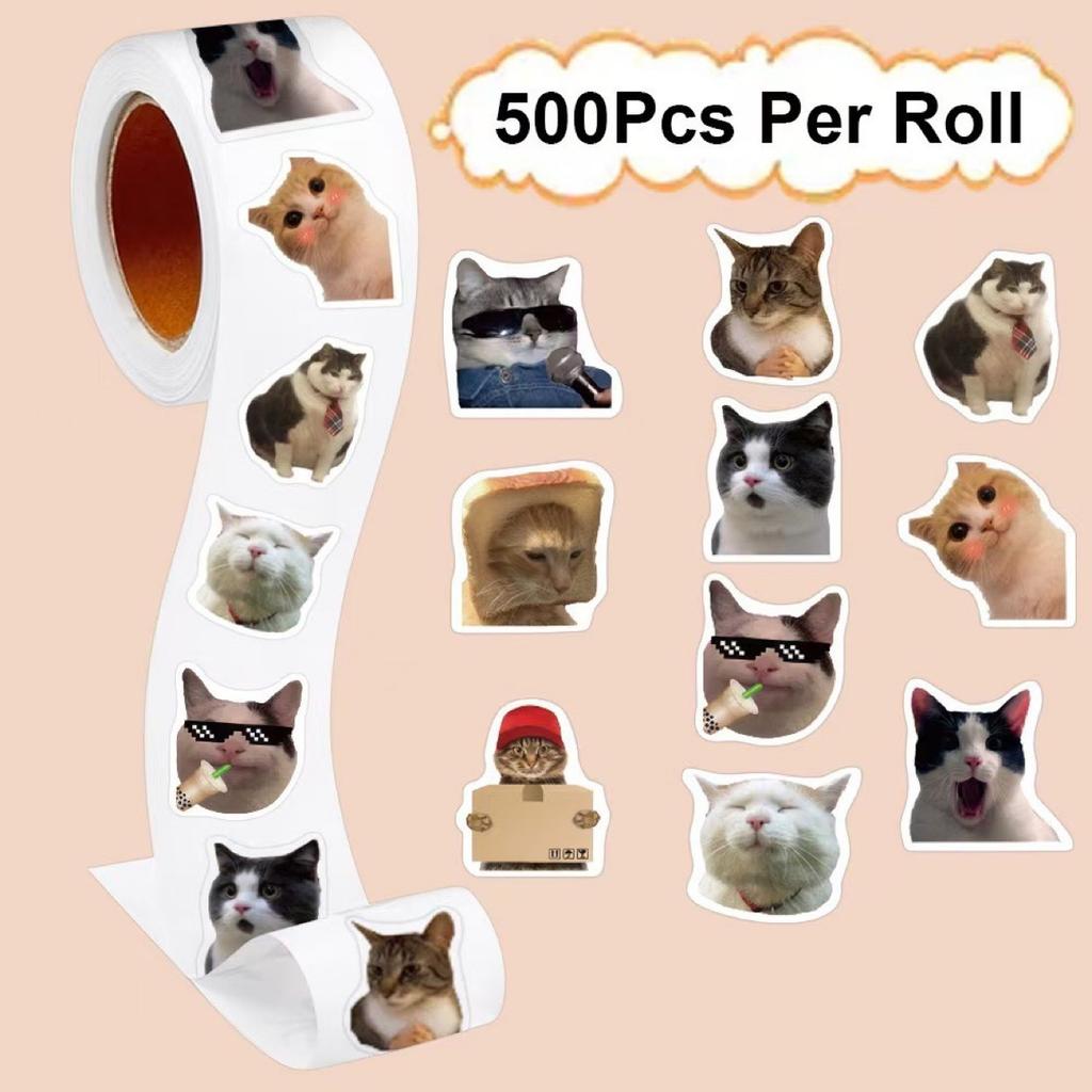 500Pcs Cute Cat Graffiti Stickers For Notebooks, Water Bottles, Luggage, Phone Cases, Diy Decoration And Kids Stickers