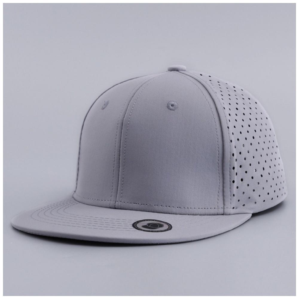 Custom Fitted Hat Fully-enclosed Stretchy Solid-color Hiphop Flat-brim Cap Lightweight Breathable With Printing Embroidery Logo