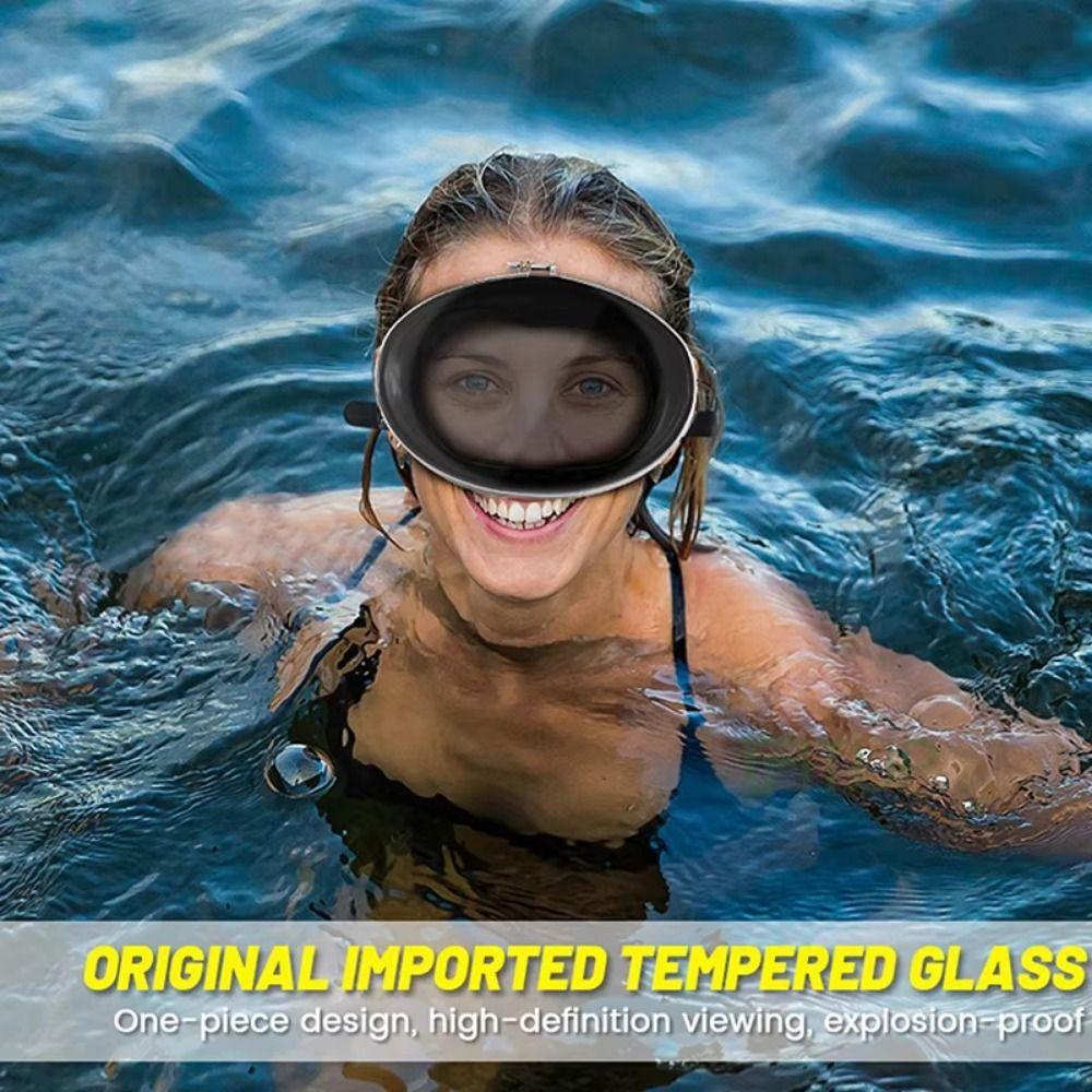 Oval Shape Diving Mask Single Lens Swimming Goggles Professional Snorkeling Mask Diving