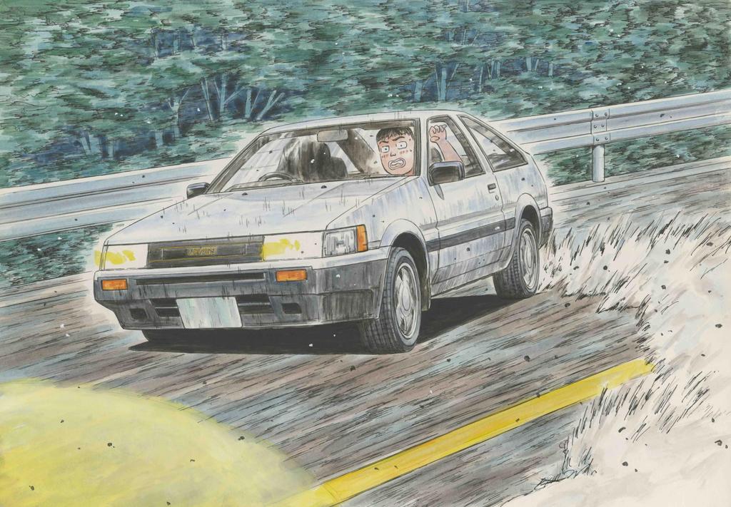 Initial D Serie 8 AE85 Levin Plastikmodellbausatz 1/24 Nein. (Takeuchi Itsuki)