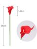 Lot de 24 lys calla artificiels au toucher réaliste, pour bouquet de mariage, décoration de fête