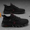 Trend fashion casual breathable fly-woven sports men's shoes 2025 summer light breathable men's trendy shoes 2025