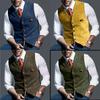 Men's Casual Plaid Vest European And American Style Slim Fit Polyester Fiber Spring And Autumn Season