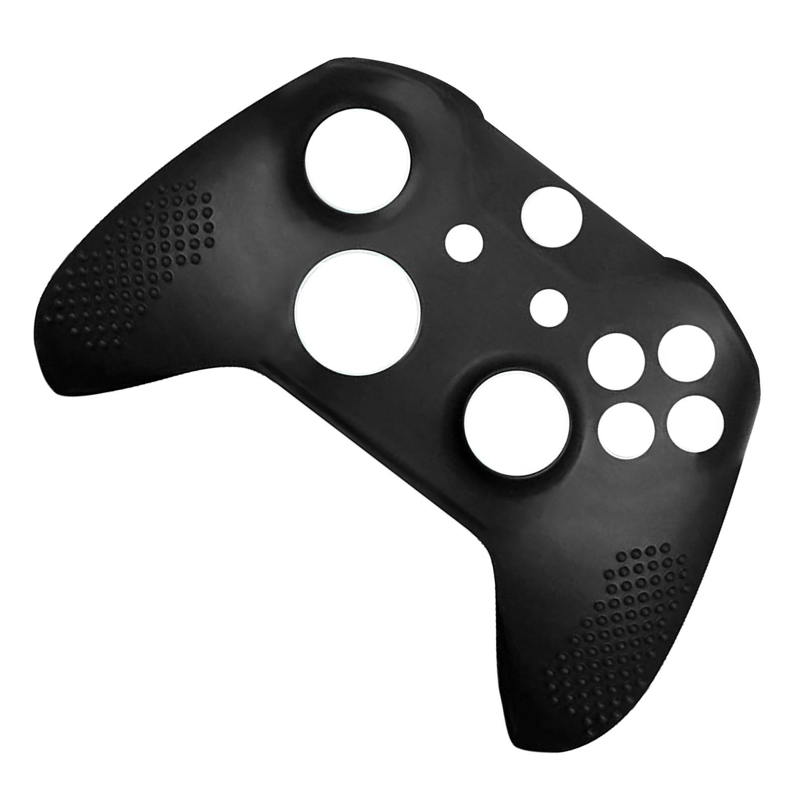 

Силіконовий чохол-обкладинка для геймпада, протиковзкий захисний чохол для ігрового контролера з ковпачками для кнопок для XBOX ONE Slim Чорний чорний