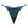 G String Sexy dámské spodní prádlo Květinové výšivky Transparentní kalhotky Tanga Dámská krajka Temptation Kalhotky s nízkým pasem