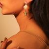 Women Fashion Starfish Shell Imitation Pearl Earrings Jewelry