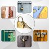 SensaBliss Small Padlocks with Keys, Set of 3, 25mm Wide, Brass and Gold, Standard Type (3 Keys Per Padlock)
