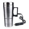 500ML Auto Car Heating 12V/24V Portable Stainless Car Heating Cup Water Warmer Bottle With Cigarette Lighter Car Kettle Mug