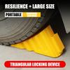Reinforced Wheel Stopper For Secure Vehicle Parking Nonslip Base Design Wheel Chocks Garage Space Optimization