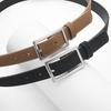 Retro Suede Leather Belt Luxury Design Frosted Waistband Trendy Business Waist Belt  For Women