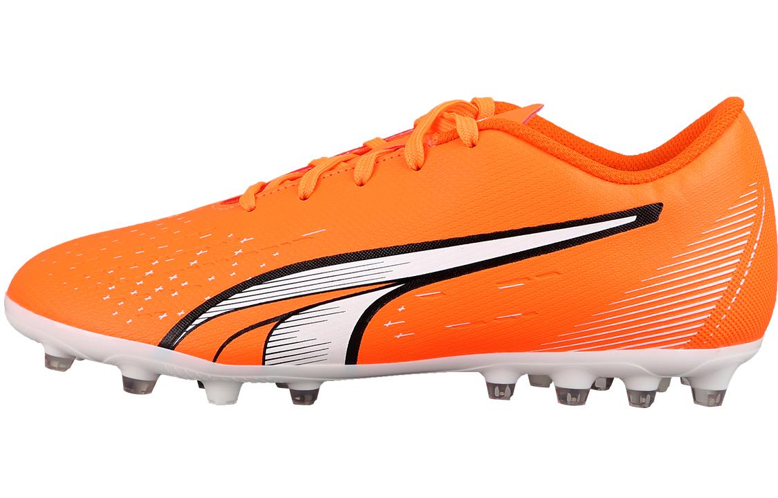 PUMA Ultra Play Abrasion Resistant Low top Kids Soccer Shoes Orange Kids 107234-01 28