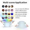 WiFi Smart LED Downlight RGB Dimmbare Spot LED Lichter Küche Decke Lampe Bluetooth 10W 15W mit Alexa Google Home