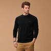 JEEP Men's Thick Chenille Fleece Embroidered Round Neck Sweater