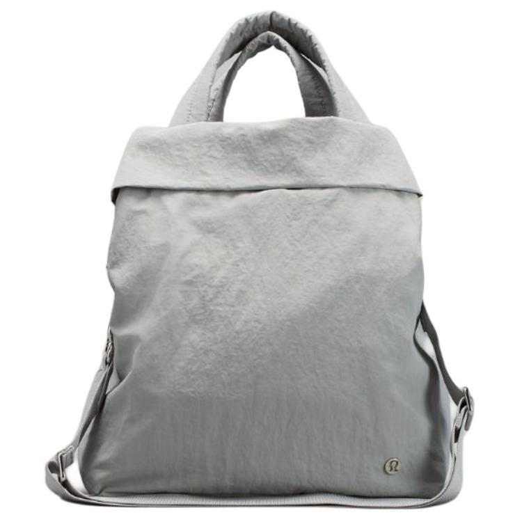 Lululemon On My Level 19L Simple Versatile Fashion Polyester Tote Bag Women bags Silver LW9EQOS-033928 Silver