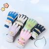 New Warm Skiing Children's Gloves Autumn and Winter Outdoor Sports Plus Velvet Warm Autumn and Winter Cute Cartoon Gloves