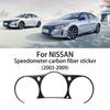 Carbon Fiber For NISSAN 350Z Z33 2003-2009 Accessories Interior Trim Car Dashboard Speedometer Frame Sticker