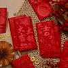 6pcs Solid Chinese New Year Red Envelope Hot Stamping HongBao Red Packet  Birthday