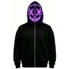 Unisex Halloween Face Print Long Sleeve Hoodie Pullover Sweatshirt for Men Women