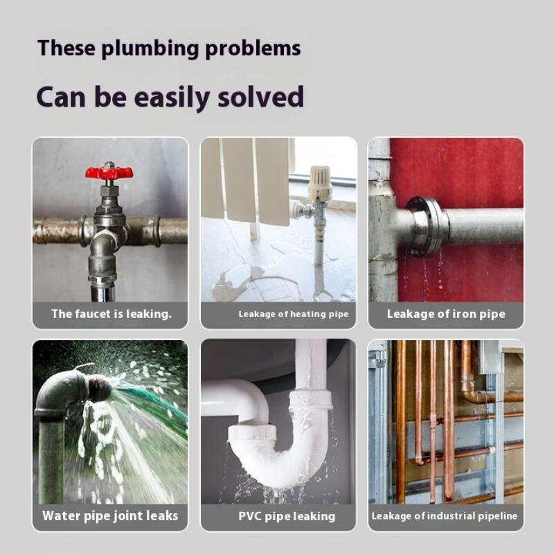 100g Water Pipe Leak Stopping Glue Strong Welding Leak Repair AB Glue Casting Glue for Pipes Waterproof Material Used Home