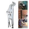 Grip Pliers Solid Pipe Clip Repair Welding Pliers Adjustable Jaw Grips Pliers Curved Jaw Locking Pliers for Industries