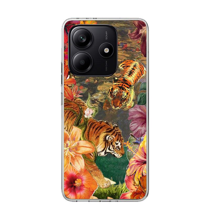 Hochwertige Tiger-Muster-Kunst-Handyhülle Für Xiaomi Redmi Note 15 14 13 12S 12 Pro Plus 11S 11E 11 11T 10S 10 Kunst Weiches Muster Cover
