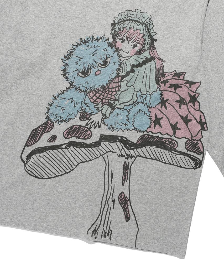 NICEGHOSTCLUB Hug Blueboy Bigbig Ls Tee_Grey(Ng2Gfut553A)