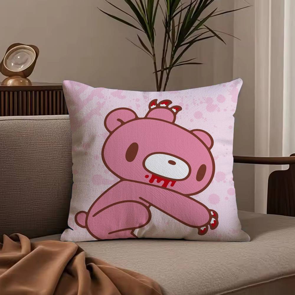 Cartoon G-GloomyS Bear Pillow Case Anti-dustmite Pillowcase Invisible zipper silky short plush Sofa cushion cover