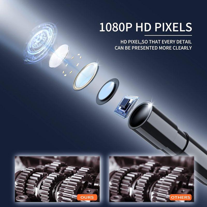 Handheld Industrial Endoscope Camera 4.3inch IPS Screen hd1080p Car Inspection Borescope IP67 Waterproof Snake Camera For Car