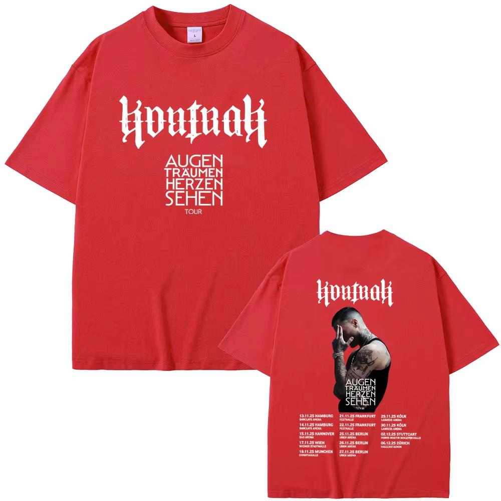 Rapper Kontra K Augen Traumen Herzen Sehen Tour T-shirts Men Women Fashion Pop T Shirts Male Oversized