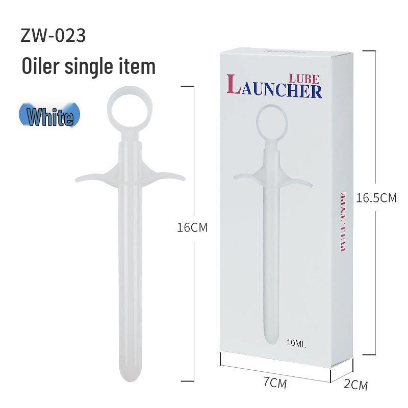 Adult Erotic SM Toy: Lubricant Injector & Airplane Cup for Anal and Vaginal Use.