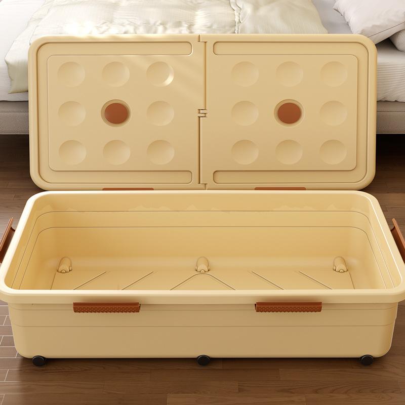 Under the bed storage box Flat household with wheels Drawer type clothes Quilt sorting Under the bed storage box Storage box