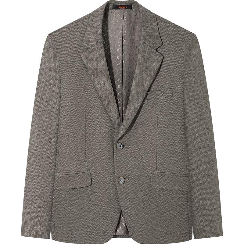 SEVEN Men s Wool Blend Knit Notch Lapel Casual Blazer 50