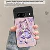 Q-version Blue Butterfly For Google Pixel 8 7 9 10 Pixel 10 Pro XL Pixel 9 Pro XL Pixel 8a 7a Pixel 7 Pro Black Glass Phone Case