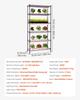 Pflanzenregal mit Pflanzenlicht, 6-stufiger Indoor-Pflanzenständer, 180 cm hoher Indoor-Pflanzen-Ausstellungsständer mit Rädern & Timer, 150W 3800K Vollspektrum Grow
