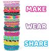Colorful Rubber Bands DIY Craft Bracelet Making Kit For Kids Creative Loom Bands Set Rainbow Woven Birthday Gift Craft Toys