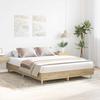VidaXL Bed Frames Without Mattress Sonoma Oak 140x200 Cm, Bedroom Furniture, Bed Base, Double Bed, Bed, Bed Frame, Bed 3328719