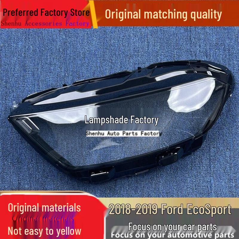 Ford EcoSport 18-19 Model Transparent Headlight Cover Shell Driver side, standard without glue