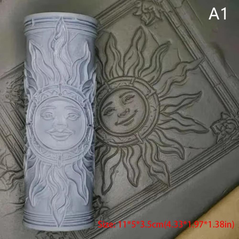 DIY Clay Tile Roller Pottery Tools Creative 3D Printed Clay Texture Rollers Handmade Handicrafts