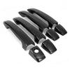 For 10-14 Subaru Outback Glossy Black Carbon Fiber Side Door Handle Covers Trims